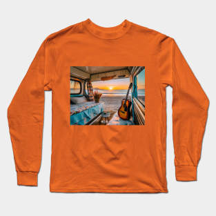 Vanlife on the beach Long Sleeve T-Shirt